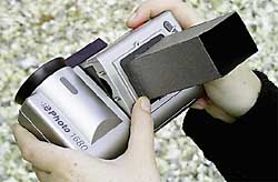 Home made shade for the LCD viewfinder